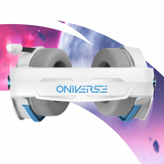 Oniverse Nebula Căști Prin cablu Bandă de fixare pe cap Gaming USB Tip-A Alb PC