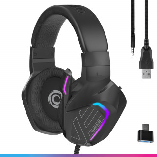 Oniverse Meteor Căști Prin cablu Bandă de fixare pe cap Gaming Negru PC