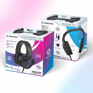 Oniverse Meteor Căști Prin cablu Bandă de fixare pe cap Gaming Negru PC