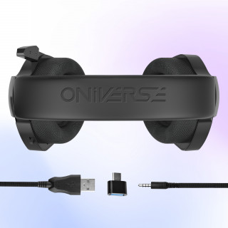 Oniverse Meteor Căști Prin cablu Bandă de fixare pe cap Gaming Negru PC