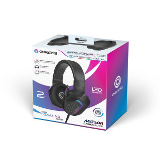 Oniverse Meteor Căști Prin cablu Bandă de fixare pe cap Gaming Negru PC