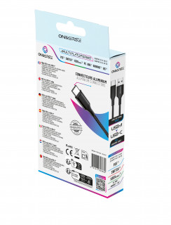 Oniverse ONICAB4-TYPEC3-BLK cabluri USB 3 m USB A USB C Negru PC