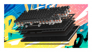 HATOR Gravity X TKL tastaturi Gaming USB QWERTY Engleză SUA Alb PC