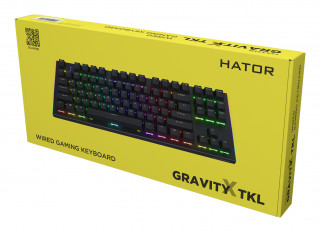 HATOR Gravity X TKL tastaturi Gaming USB QWERTY Engleză SUA Negru PC
