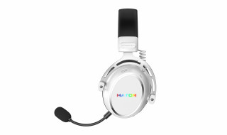 HATOR Hypergang 3 Wireless Căști Fără fir Bandă de fixare pe cap Gaming USB Type-C / USB Type-A Bluetooth Alb PC