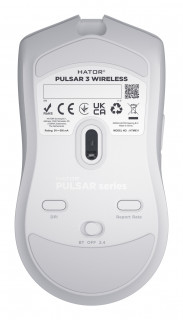 HATOR Pulsar 3 Wireless mouse-uri Gaming Ambidextru RF Wireless + Bluetooth + USB Type-C Optice 12000 DPI PC