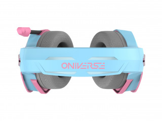 Oniverse Nebula Căști Prin cablu Bandă de fixare pe cap Gaming USB Tip-A Cyan, Roz PC