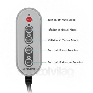 Naipo massager Waist - MGBK-Q1 (heatable, vibration function, 2 massage heads, adjustable height) Acasă