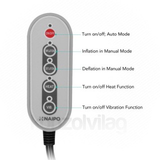 Naipo massager Waist - MGBK-Q1 (heatable, vibration function, 2 massage heads, adjustable height) Acasă