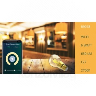 Woox Smart Home Smart bulb - R9078 (E27, 6W, 650 Lumen, 2700K, Wi-Fi, ) Acasă