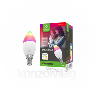Woox Smart Home LED bulb - R9075 (E14, RGB+CCT, 30.000h, 5Watt, 470LM, 2700-6500K) Acasă