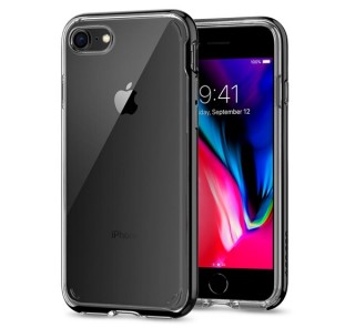 Spigen SGP Neo Hybrid Crystal Apple iPhone SE(2020)/8/7 Jet Black back cover case Mobile