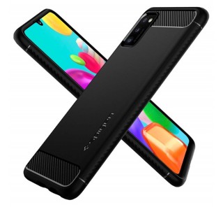 Spigen Rugged Armor Samsung Galaxy A41 Matte Black case, Black Mobile