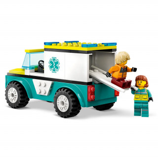 LEGO City: Ambulanta de urgenta si practicant de snow (60403) Jucărie