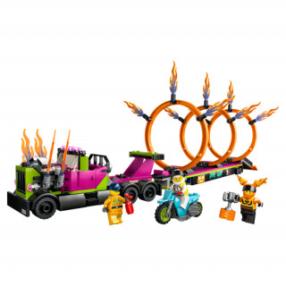 LEGO City: Camion de cascadorie și provocarea cercurilor de foc (60357) Jucărie