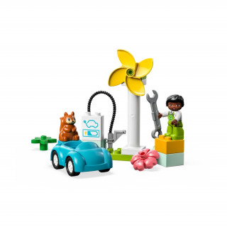 LEGO DUPLO: Turbină eoliană și mașină electrică (10985) Jucărie