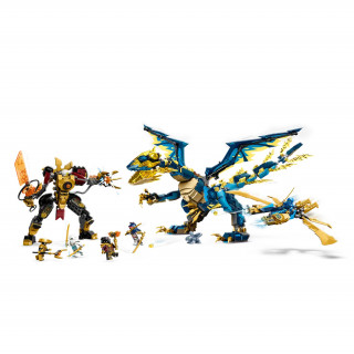 LEGO NINJAGO: Dragonul stihie vs. robotul împărătesei (71796) Jucărie