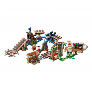 LEGO Super Mario: Set de extindere Plimbarea cu vagonetul minier a lui Diddy Kong (71425) Jucărie