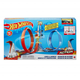 Mattel Hot Wheels: Loop & Launch Playset (GRW39) Jucărie