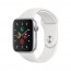 Apple Watch Series GPS, 44mm Silver aluminum Case with White Sport Band S/M M/L thumbnail