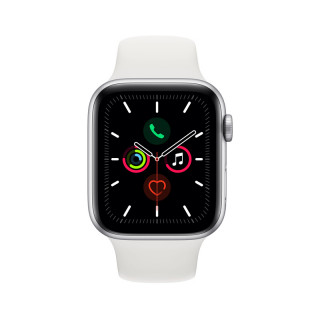 Apple Watch Series GPS, 44mm Silver aluminum Case with White Sport Band S/M M/L Mobile