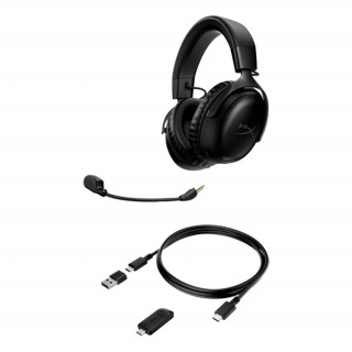 HyperX Cloud III - Căști fără fir pentru jocuri (negru) (77Z45AA) PC