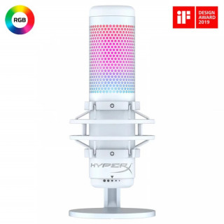 HYPERX QuadCast S - USB Gaming Microfon (white silver) (519P0AA) - RGB Lighting PC