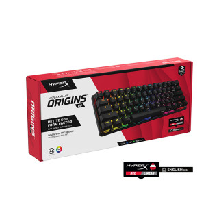 HyperX Alloy Origins 60 - Tastatură mecanică de gaming - HX Red (SUA) (4P5N4AA#ABA) PC