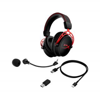 HyperX Cloud Alpha - Wireless Gaming Caști (Black-red) (4P5D4AA) PC