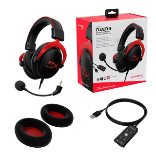 HyperX Cloud II - Pro Gaming Headset (Red) (4P5M0AA) PC