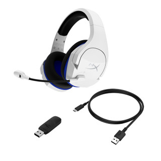 HyperX Cloud Stinger Core - Wireless Gaming Headset (White-Blue) (4P5J1AA) PS5