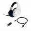 HyperX Cloud Stinger Core - Wireless Gaming Headset (White-Blue) (4P5J1AA) thumbnail