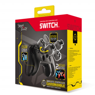  Steelplay - Controller wireless personalizabil + 2 carcase (JVASWI00065) Nintendo Switch