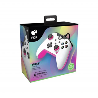 PDP cu licență oficială Microsoft: controler cu fir - Fuse White (Xbox Series X/S) Xbox Series