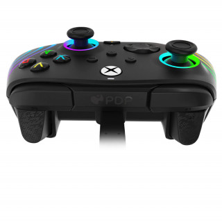 Controler cu fir PDP Xbox Series X/S - Iluminare audio Afterglow WAVE - Negru (Xbox Series X/S) Xbox Series