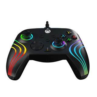 Controler cu fir PDP Xbox Series X/S - Iluminare audio Afterglow WAVE - Negru (Xbox Series X/S) Xbox Series