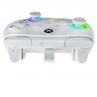 Controler cu fir PDP Xbox Series X/S - Iluminare audio Afterglow WAVE - Alb (Xbox Series X/S) Xbox Series