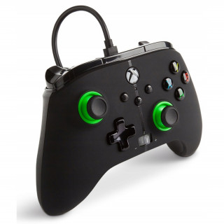 PowerA Xbox Series X|S, Xbox One, controler cu fir pentru PC (indicație verde) Xbox Series