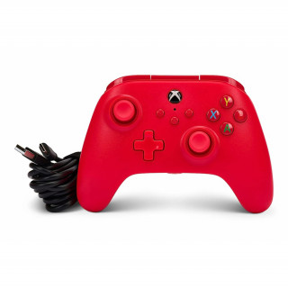 PowerA Xbox Series X|S, Xbox One, PC Controler cu fir (roșu) Xbox Series